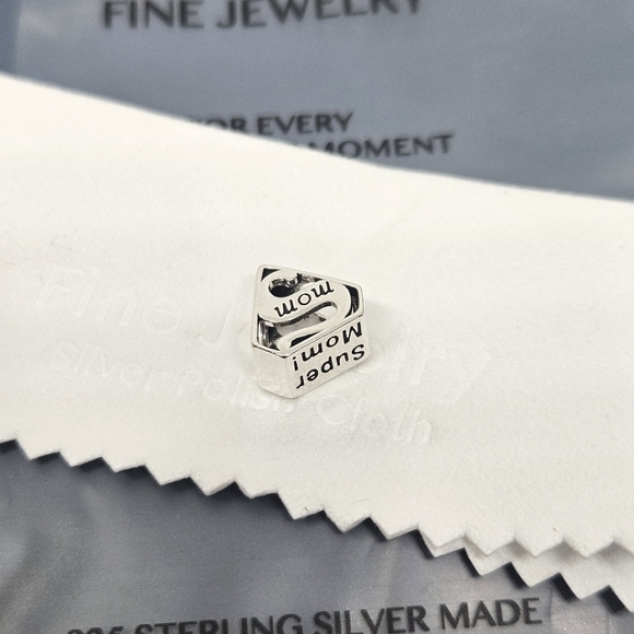 Pandora Style S925 Sterling "Super Mom" Charm - Picture 2 of 6